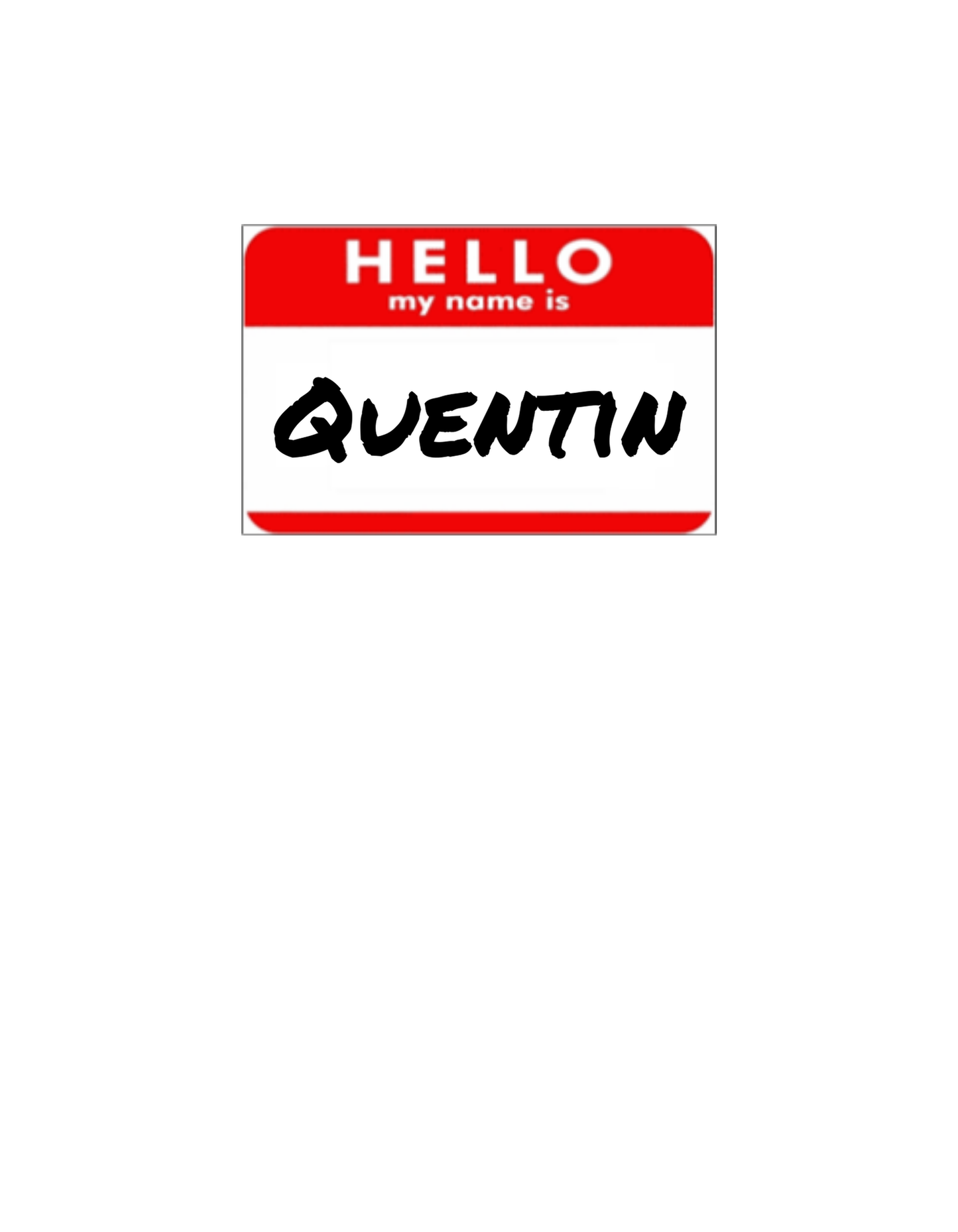 I am an Aquaholic with name tag
